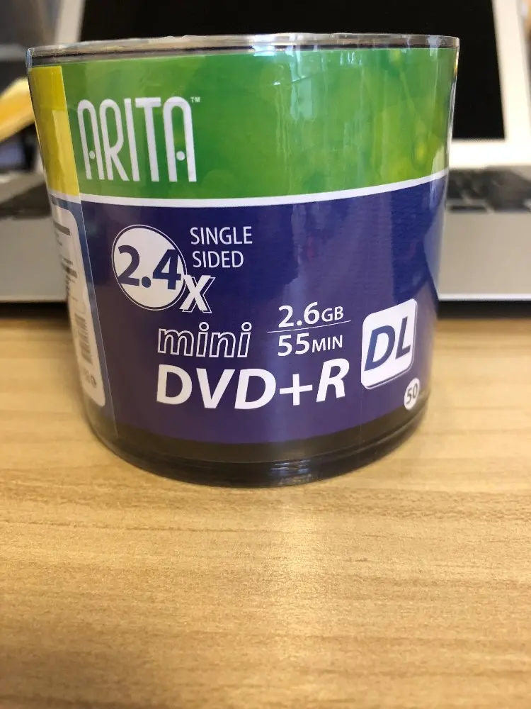 50 дисков класса А 2,6 ГБ односторонняя Запись 8 см мини пустой DVD+ R DL диск