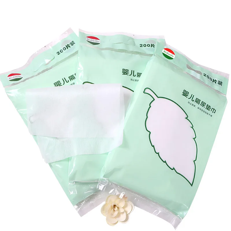 200PCS/PACK Encryption Waterproof Baby Diapers Single Use Cloth Nappy Changing Mat Urine For 0-12 Months | Мать и ребенок