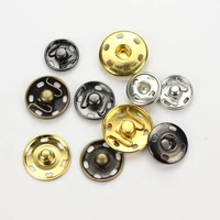 100pcslot multiple sizes invisible round metal snap buttons cashmere coat sweater snap button apparel sewing accessories