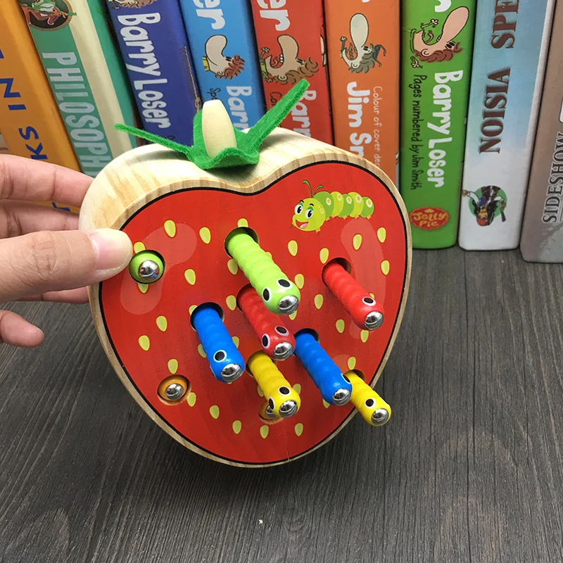 Игра игра Поймай червя деревянная игрушка для детей от 2 до 3-4 лет | Игрушки и хобби
