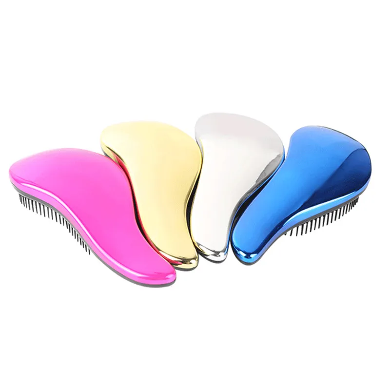 1 шт. гальваническим Detangling массажные расчески Волшебная расческа для волос