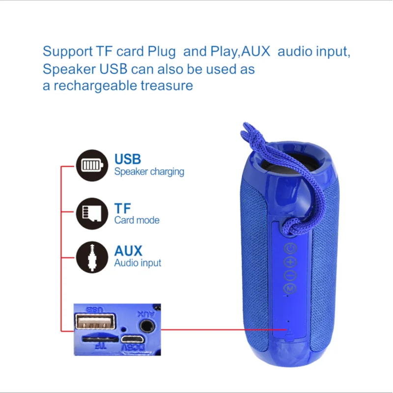 Наружная bluetooth Колонка Водонепроницаемая портативная беспроводная акустическая