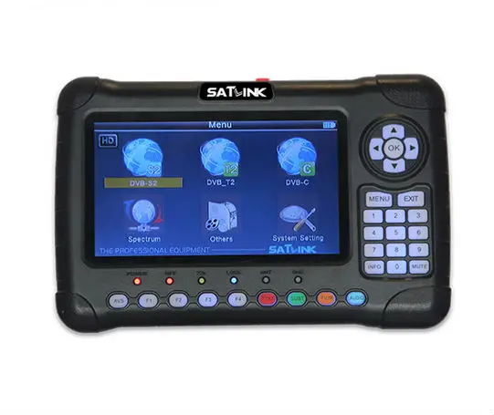 Спутниковая связь WS-6980 7 дюймов HD ЖК-экран DVB-S2& T2/T2 и DVB-C комбинированный поиск 6980 с Анализатор спектра Созвездие