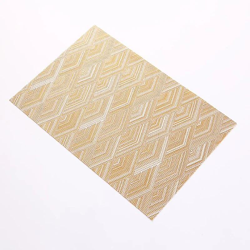 Waterproof Plastic PVC Table Mat Chic Placemat For Tableware Dining Pad Lattice Pads Bowl Coaster Kitchen Accessories | Дом и сад