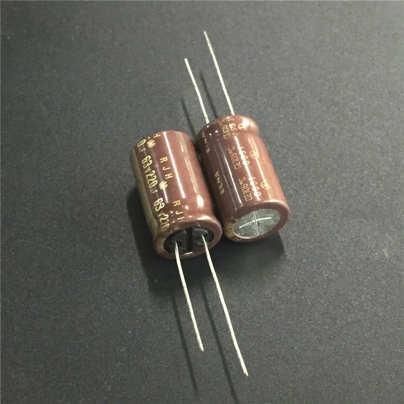 10 шт. 220 мкФ 63V ELNA RJH серии 12 5x20 мм сверхнизкое сопротивление 63V220uF аудио конденсатор