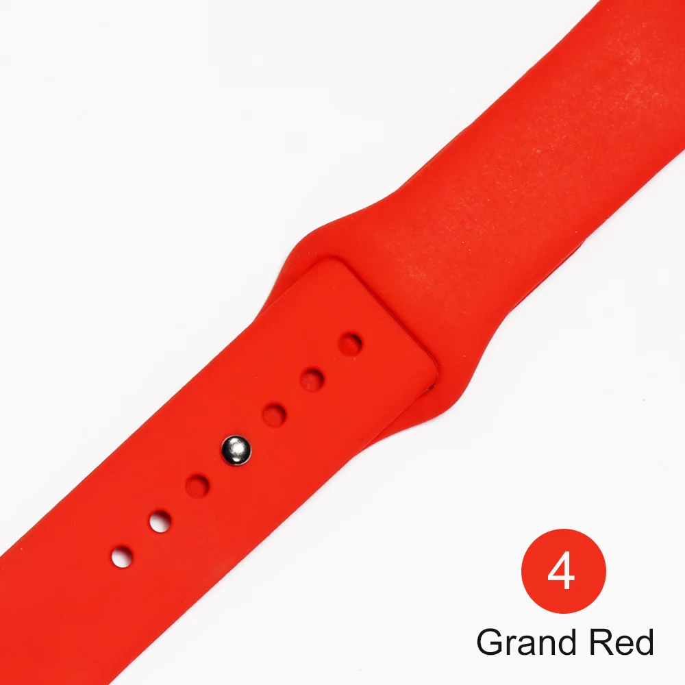 Спортивный силиконовый ремешок для apple watch серии 3/2/1, сменный ремешок для наручных часов, ремешок для наручных часов для apple watch 42mm 38 мм - Цвет ремешка: 4