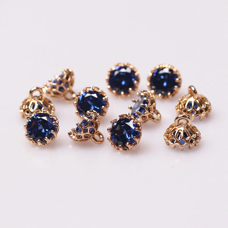 8 шт. декоративные металлические стразы-пуговицы для одежды летние женские