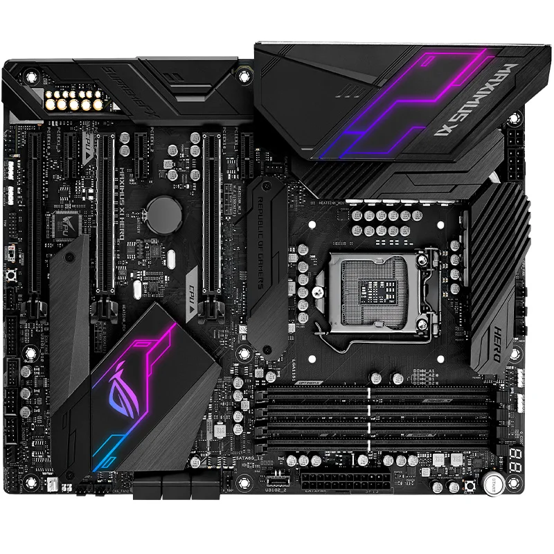 ASUS ROG Maximus XI Hero (Wi-Fi) M11H с WIFI плеером деревенская плата 1151pin поддержка I9 9900K 9700K |