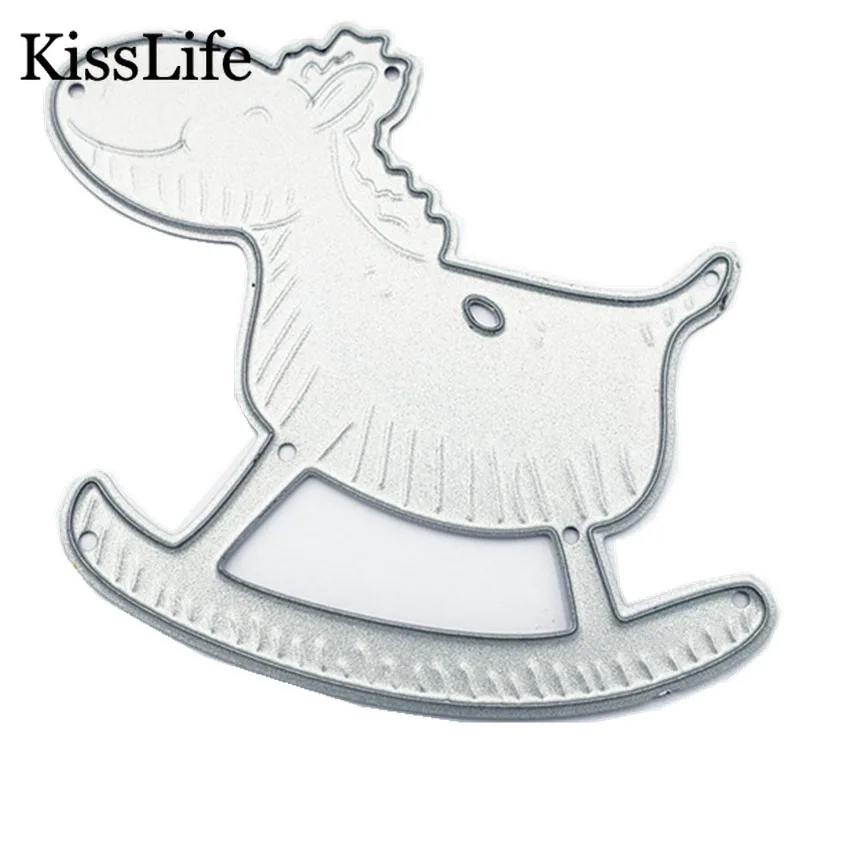 2019 New Kids Toys Rocking Horse Metal Cutting Dies Card Making Scrapbooking Kscraft Children's Day Christmas | Дом и сад