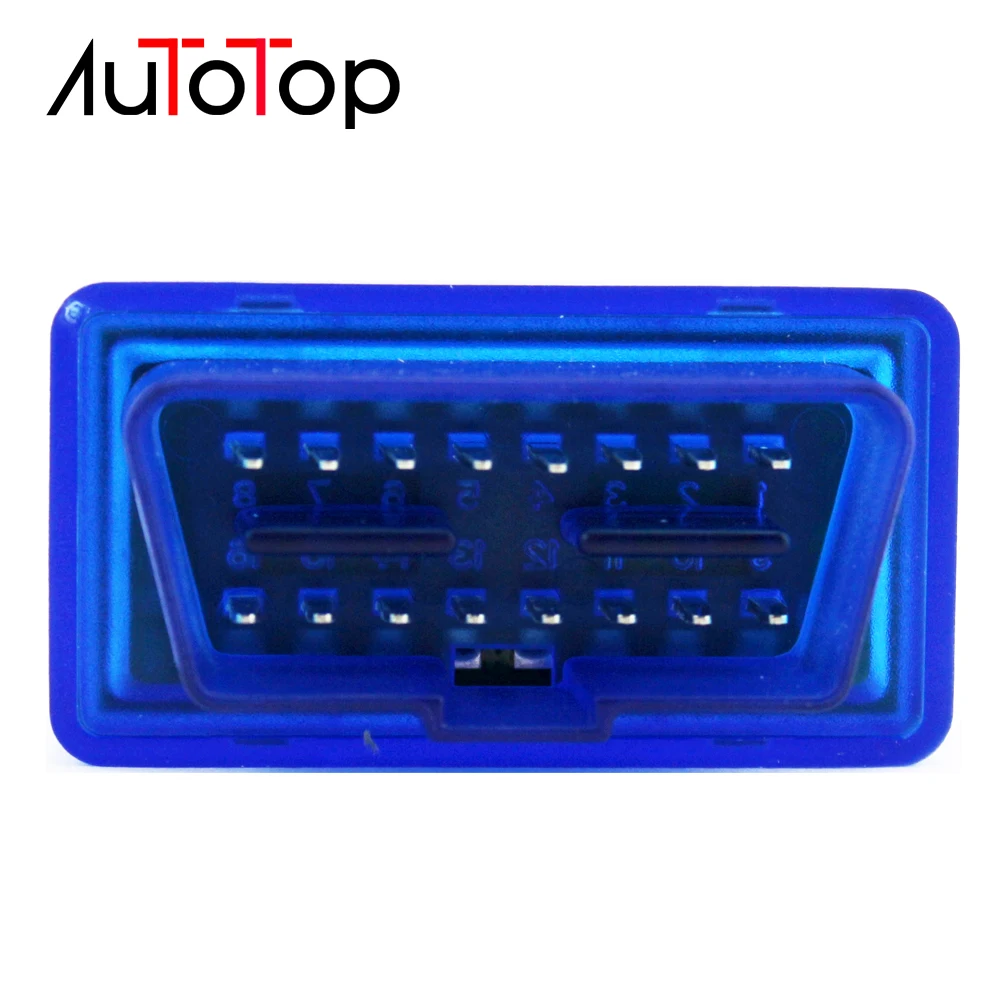 AUTOTOP OBD2 Bluetooth адаптер ELM 327 V2.1 Android Torque OBDII Bluetooth автомобильный диагностический инструмент для автомобильного мультимедийного плеера