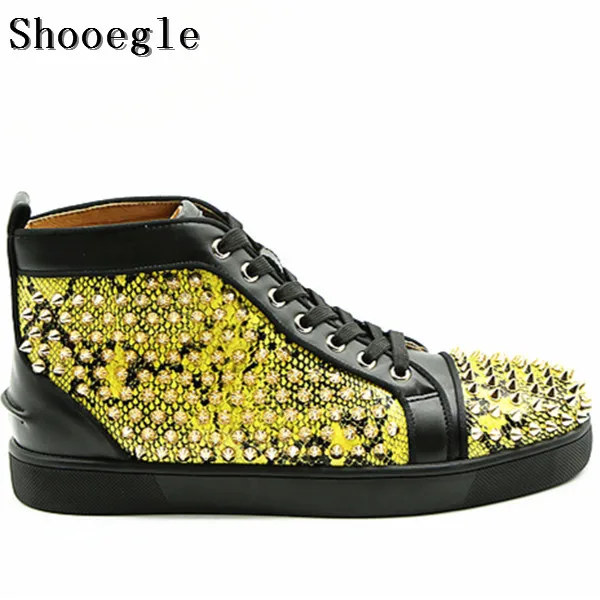 SHOOEGLE/модные мужские кроссовки Высокая Повседневная обувь Мужская на шпильке с