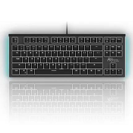 РК G87 gaming keyboard teclado игровой 87 клавиши клавиатуры со светодиодной подсветкой с ПК