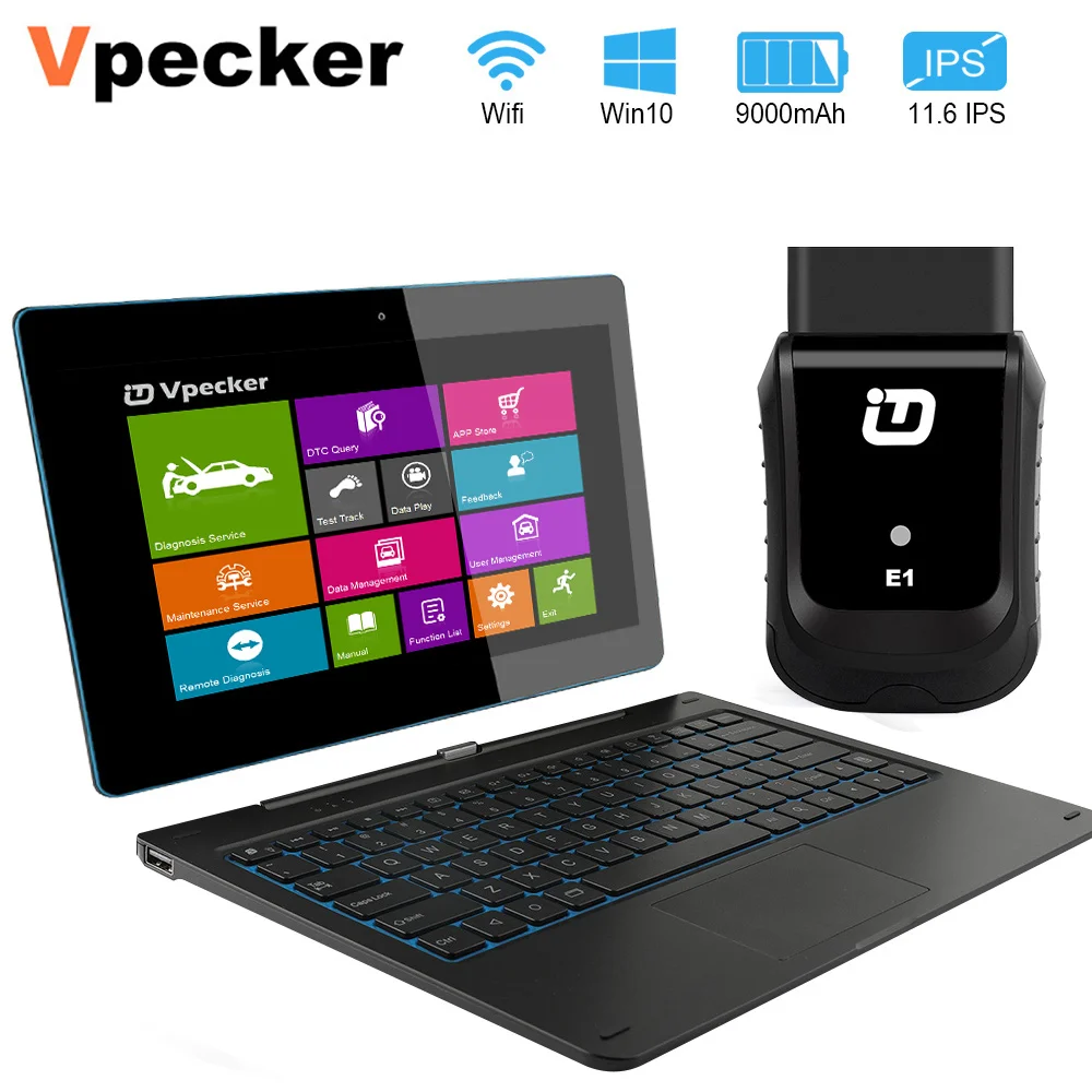 Vpecker E1 OBD2 автомобильный сканер Windows Tablet ODB2 диагностический инструмент ABS EPB