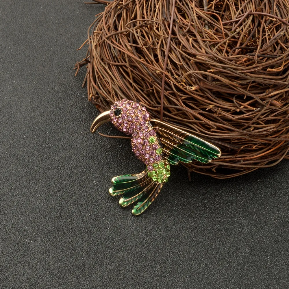 MZC Цветная брошь с кристаллами для женщин броши животными лучших друзей костюм