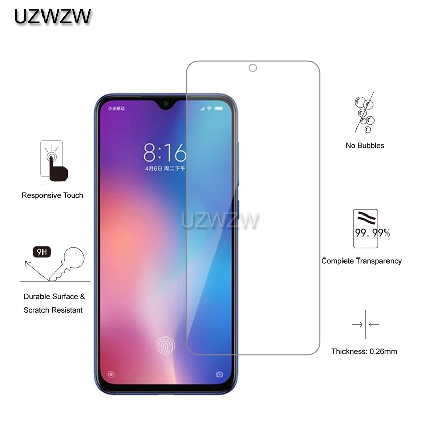 2 шт для Xiaomi mi 9 SE Pre mi um 2.5D 0,26 мм Закаленное стекло Защитная пленка, стекло для Xiaomi mi 9 SE