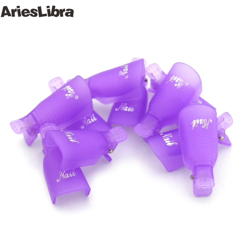 AriesLibra 10 шт./компл. фиолетовый/розовый/белый многоразовое средство для снятия