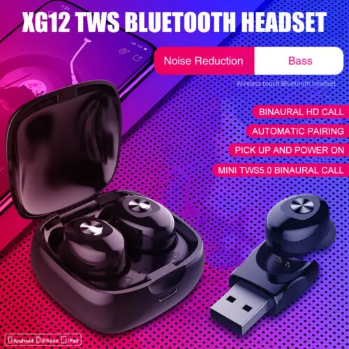 Беспроводная Bluetooth 5 0 гарнитура наушники 3D стерео бинауральный вызов для спорта