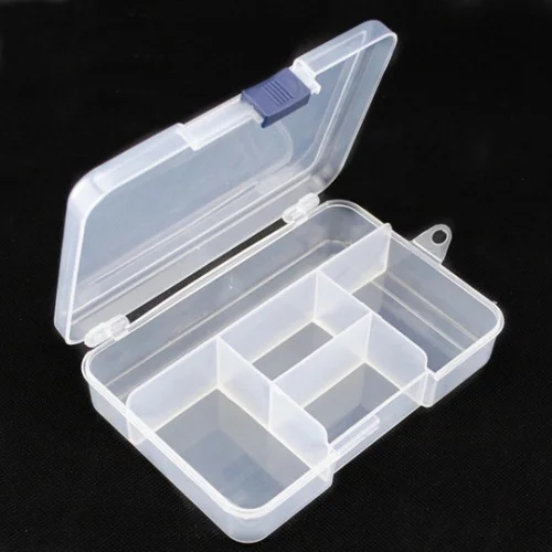 14.5x10x3.4cm Коробки для ювелирных изделий пластиковые акриловые косметические NailArt Pill Box чехол портативный контейнер для хранения деталей камни инструменты Y2663 - Цвет: 14.5x10x3.4cm