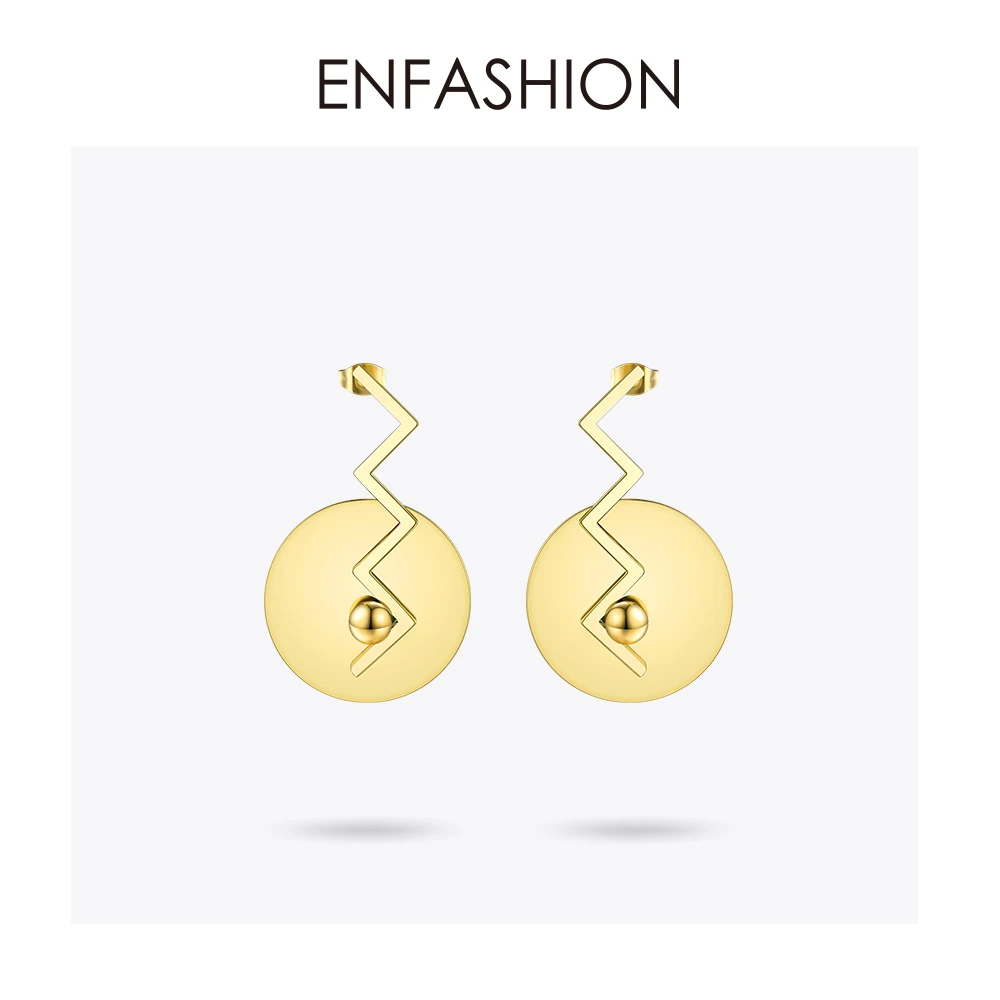 Enfashion круглые серьги для женщин, большие круглые серьги, классические модные ювелирные изделия EB181092