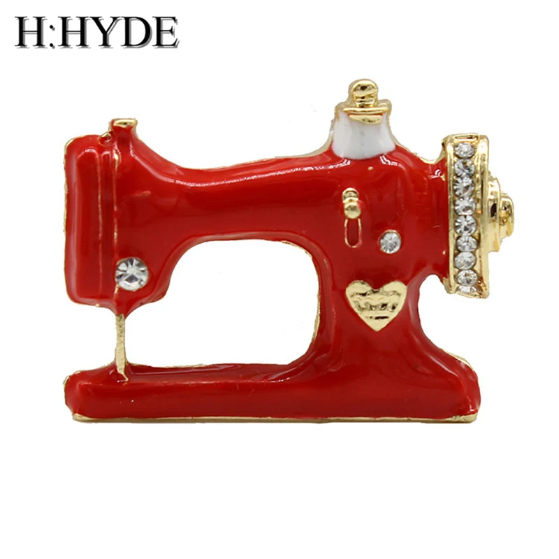 H:HYDE Thimble швейная нить брошь в виде швейной машины Женская булавка эмалированная