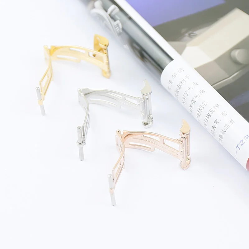 Watch accessories 18mm stainless steel buckle for AP leather strap vacuum stainless steel gold-plated buckle waterproof buckle