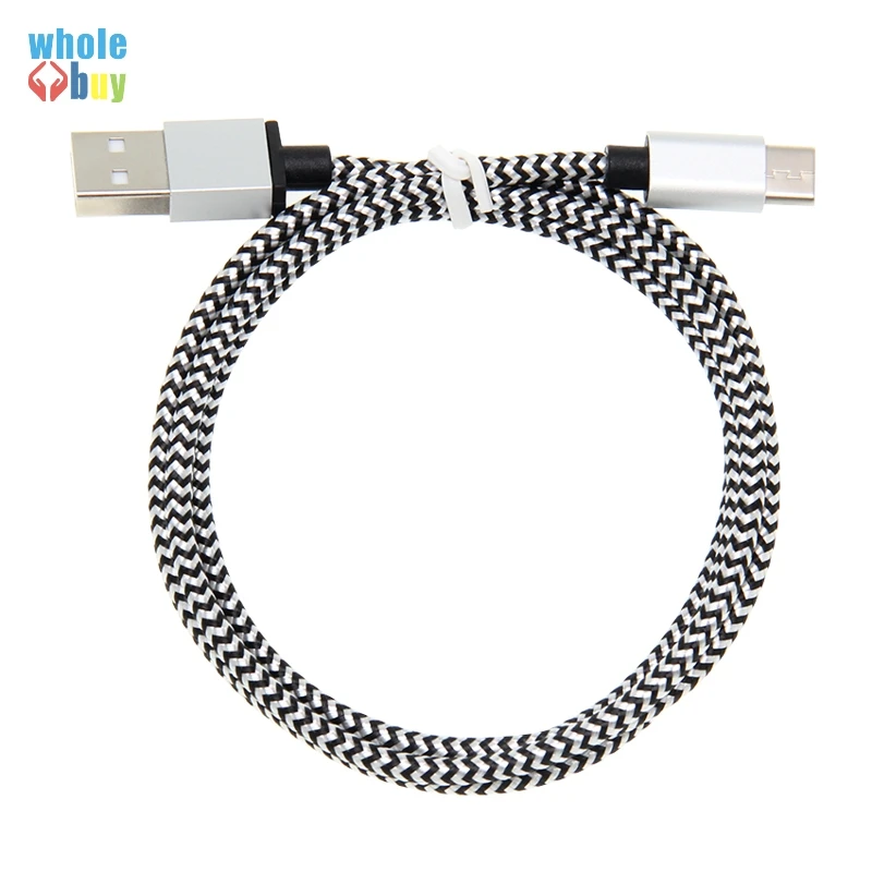 1 м 2 3 алюминиевый тканевый кабель для iPhone 8Pin micro 5pin Type C USB синхронизации данных и