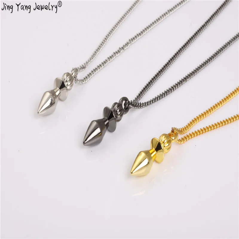Jang Yang reiki pendente di rame e pendoli for rabdomanzia pendolo armonia in oro rosa Catena Europeo Alla Moda Con necklase|Подвески| |