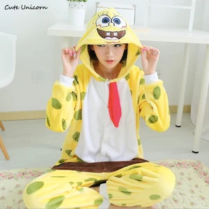Милый Единорог Унисекс Взрослые комбинезоны фланелевые пижамы животные пижамные костюмы женские пижамы Косплей Костюм Халат
