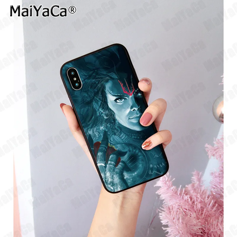 2 MaiYaCa Индия Mahakal Shiva DIY Роскошный Высокий протектор на конце чехол для iphone 11 pro 8 7 66S Plus 5S SE XR X XS MAX XR XS MAX - Цвет: 2