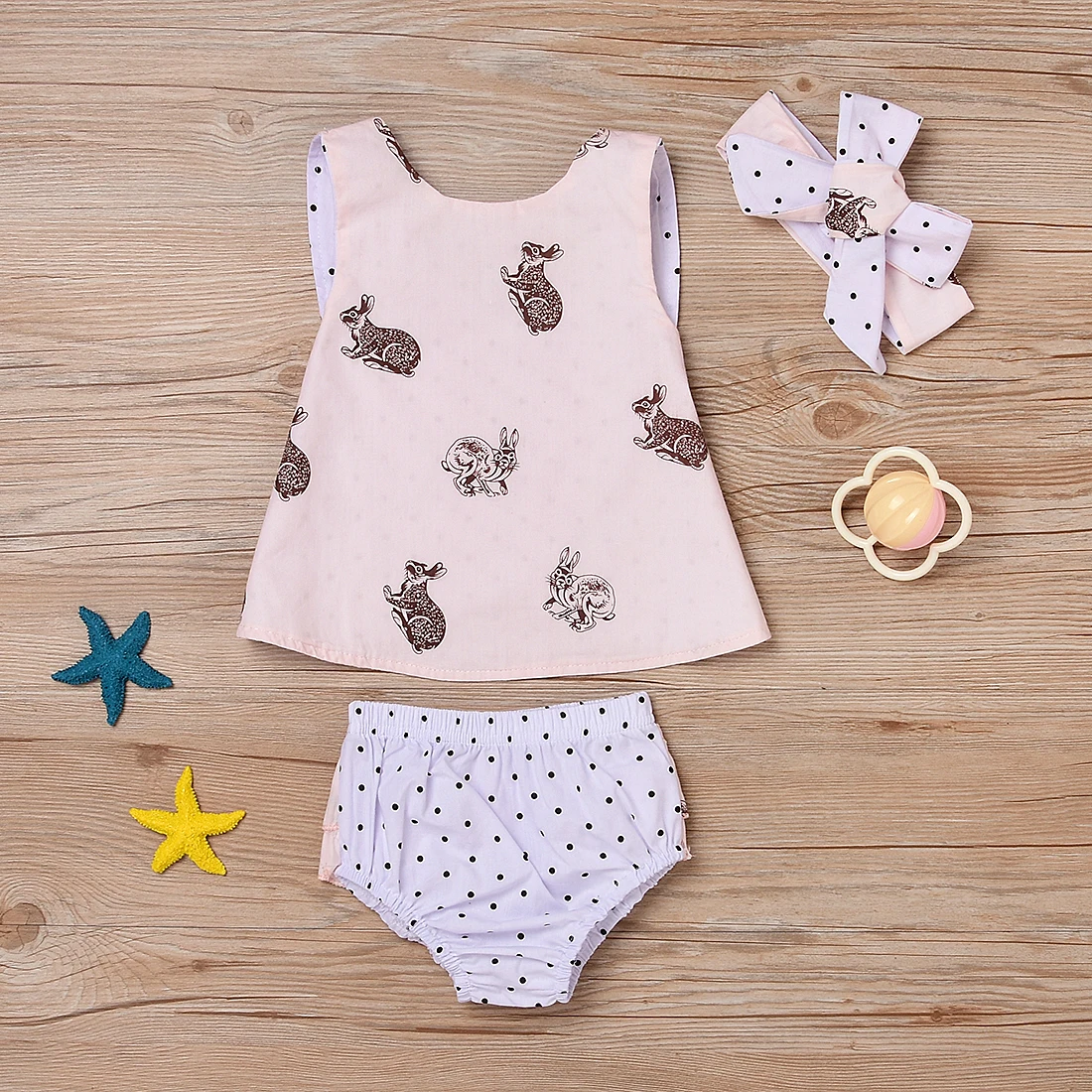 Hi Baby Store/летние футболки без рукавов с принтом кроликов для маленьких девочек +