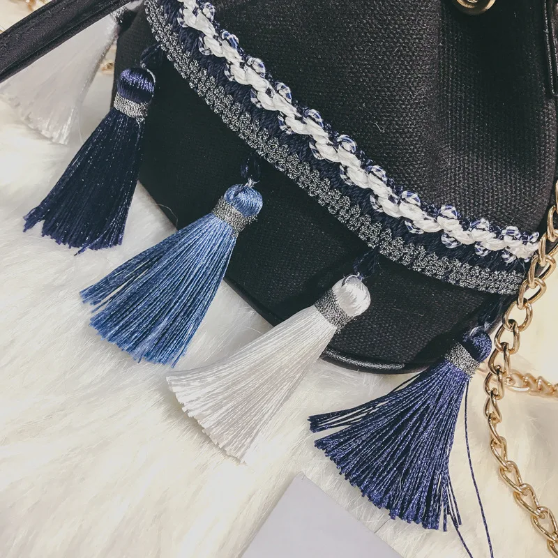 2018 известный дизайнер дамы Wowen Вязание Crossbody сумки новый летний богемный Для