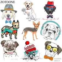 zotoone cute dog iron on animals patches for kid clothes diy t shirt applique heat transfer cheap cartoon clothes stickers e