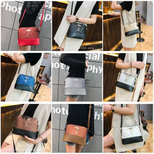 Women's Shoulder Bag PU Leather Handbags Messenger Crossbody Hobo Satchel Purse | Багаж и сумки