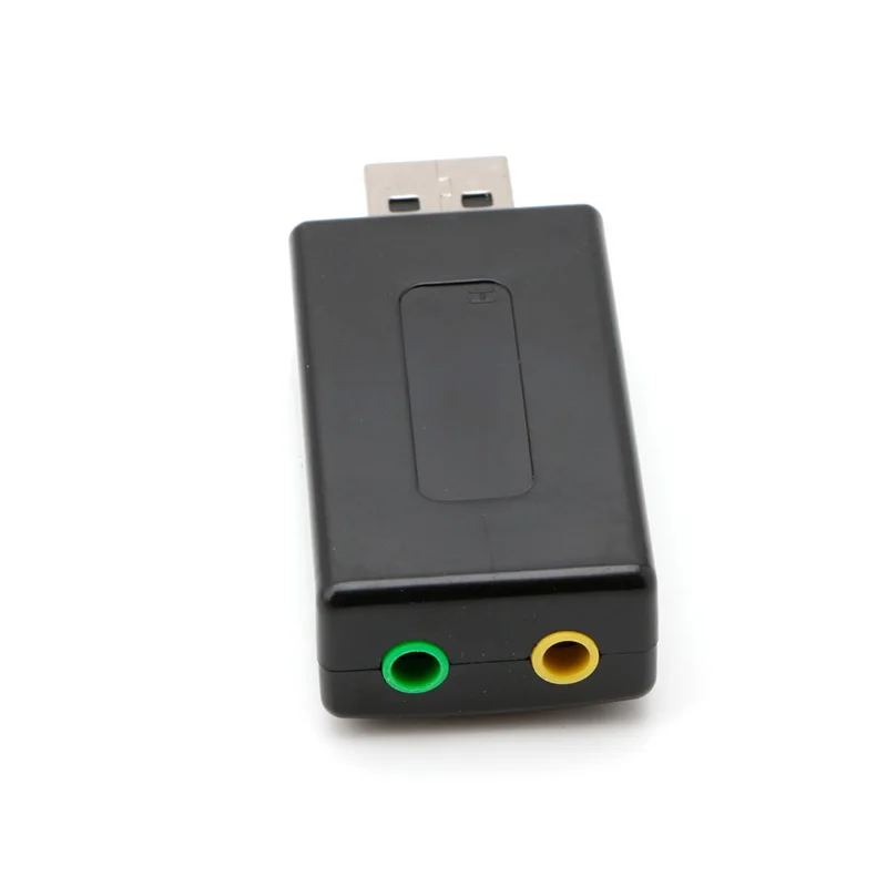 Внешняя 7 1 канальная USB 3D Виртуальная Звуковая карта адаптер портативный