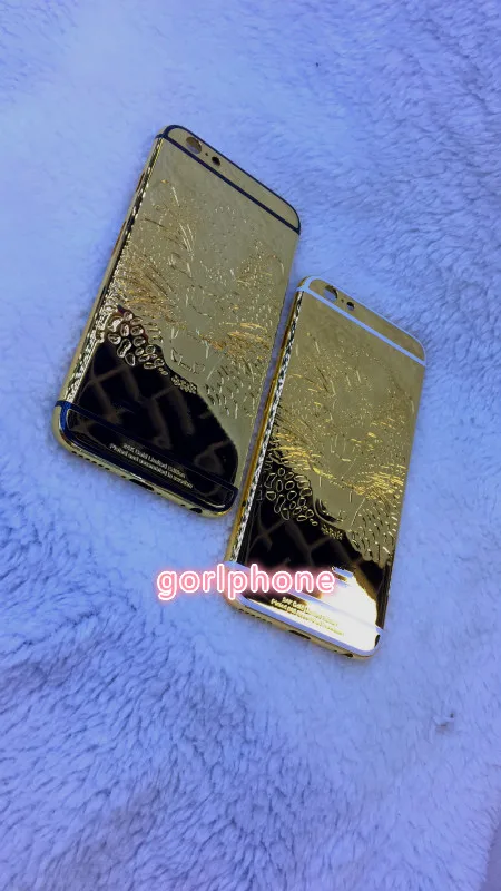 Новинка хорошее качество средняя рамка задняя дверь корпус для iphone 6/6s plus 24k