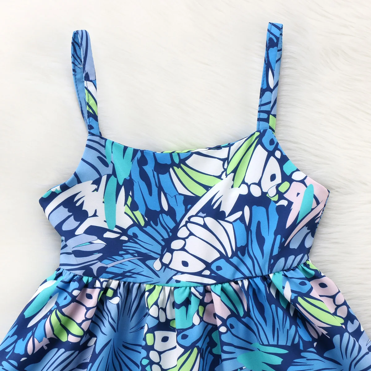 2018 Super Cute Toddler Kids Baby Girls Flower Dress Little Strap Tunic Floral Dresses Sundress Clothing | Детская одежда и обувь