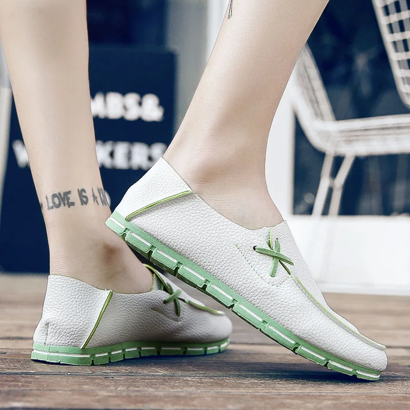 

Vogue Designer Slip On Men Leather Shoes Casual Nice Summer Fashion Shoes For Men Driving Flats Shoes Casual Big Size Mens Shoes