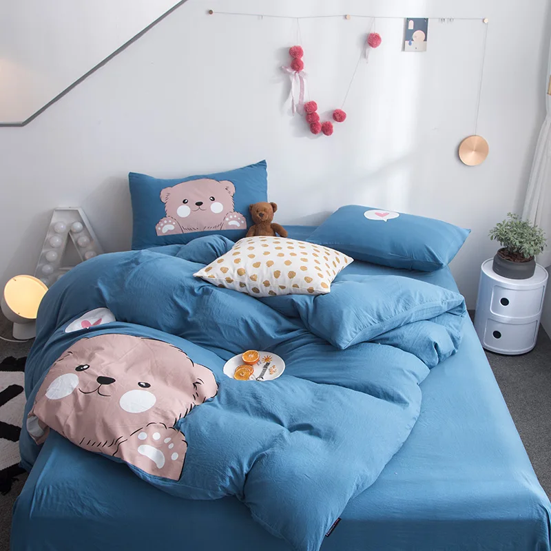 Liv Esthete горячая Распродажа милый мультяшный Комплект постельного белья с