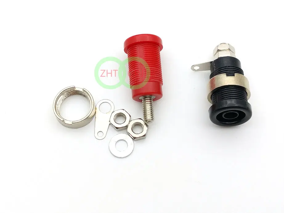 100 шт 4 мм разъем типа банан связывающая гайка для мультиметр с разъемом Banana