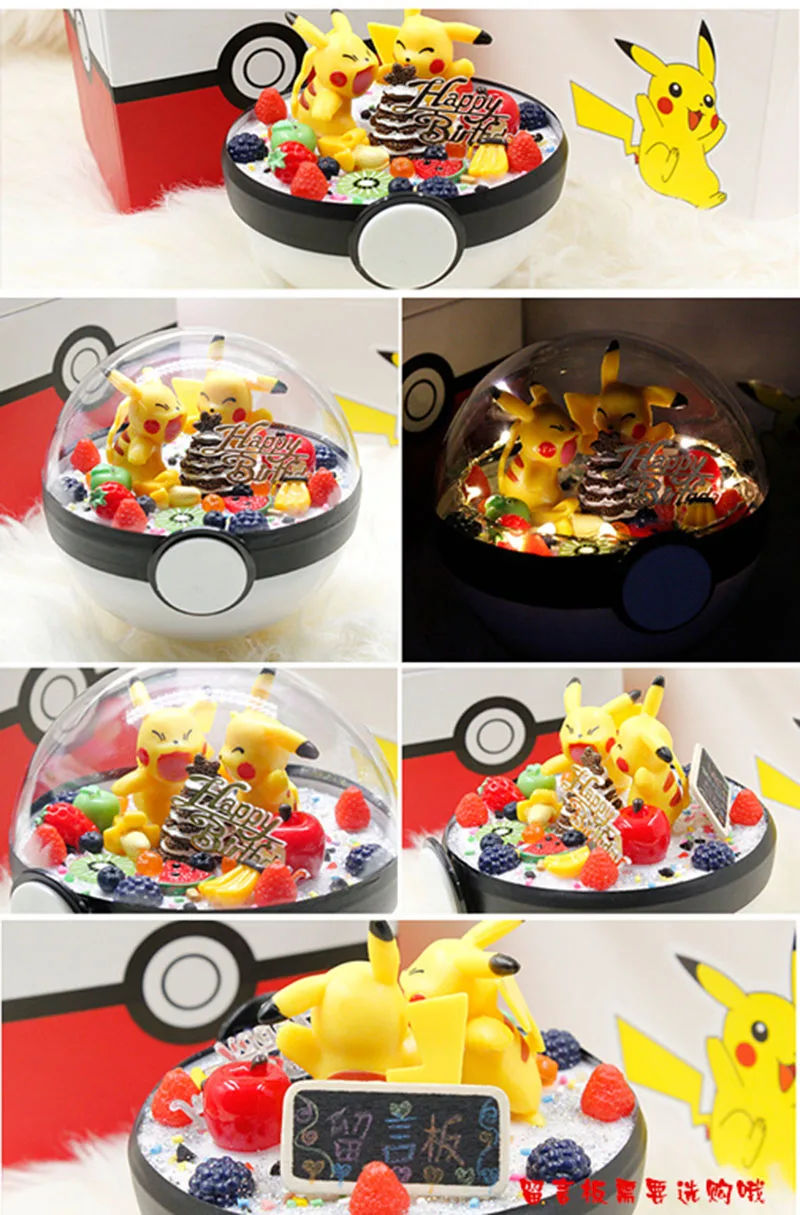 PokeBall Monster Pet pokebolas Pikachu Eevee Bulbasaur Charizard Squirtle DIY светодиодный фигурка на день рождения, рождественские игрушки для подарка