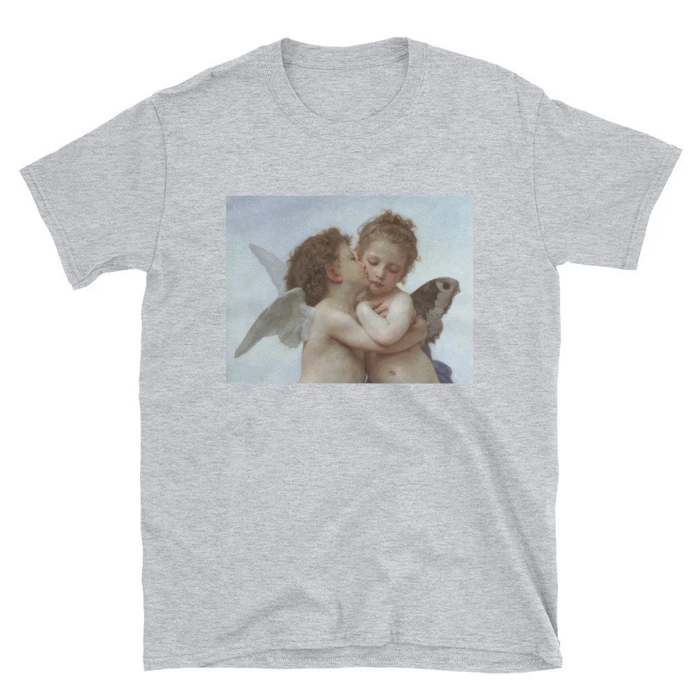 Fashionshow JF Angels Kissing Shirt Cupids Tee художественная Эстетическая футболка Renaissance Painting