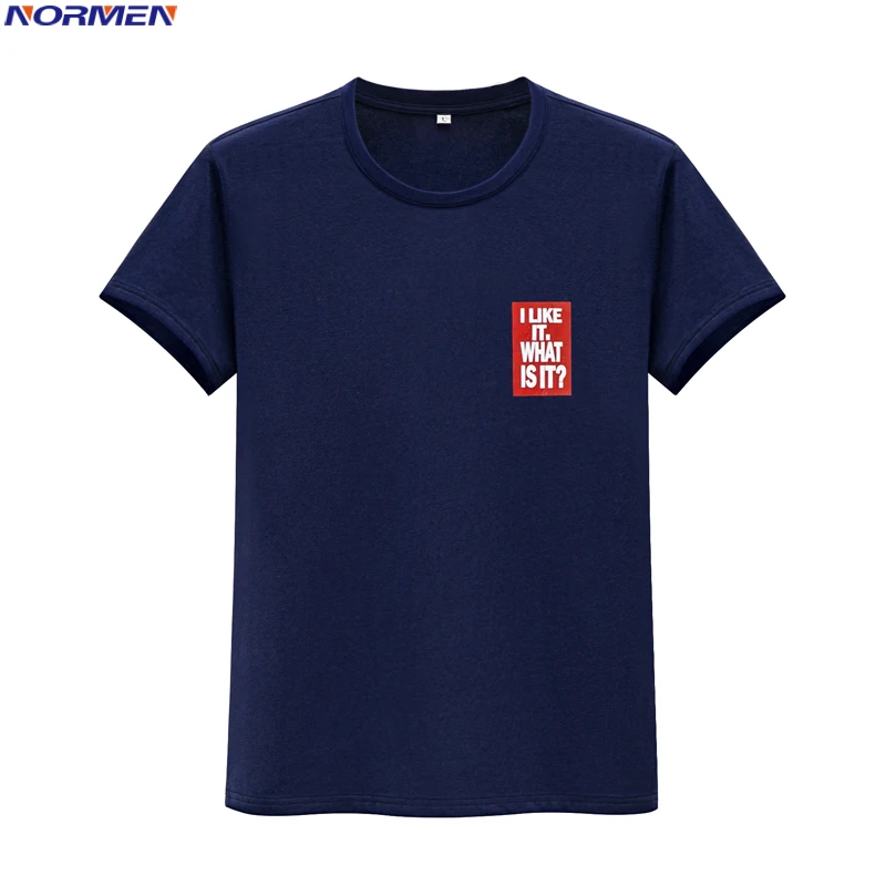 Мужская хлопковая футболка с коротким рукавом и круглым вырезом|Мужские