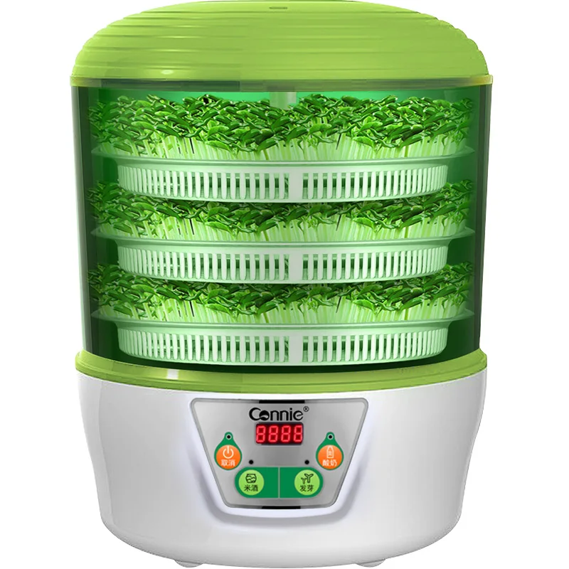 

Electric Multi Bean Sprout Machine 3 Layers Yogurt Rice Wine Maker Machine Thermostat Green Seeds Growing Mung Bean Sprout Pot