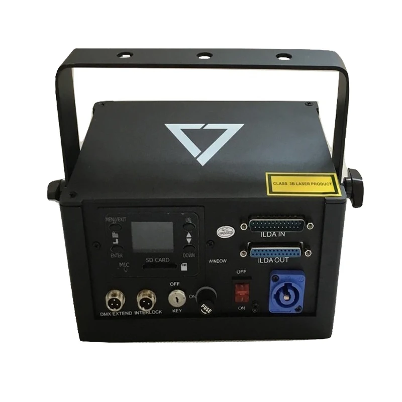 Мини RGB Полноцветный анимационный лазерный светильник 1 Вт с системой ILDA Ishow