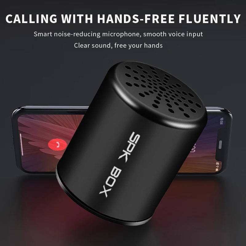 SPK BOX 2 упаковки беспроводная TWS система Bluetooth колонки металлические портативные