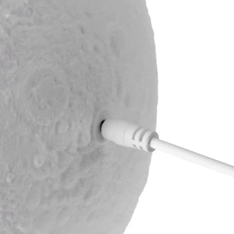 

Rechargeable 3D Printed Full Moon Lamp LED Night Touch Sensor Switch Desk Lunar Light Home Bedroom Decor Creative Gift 7Colors