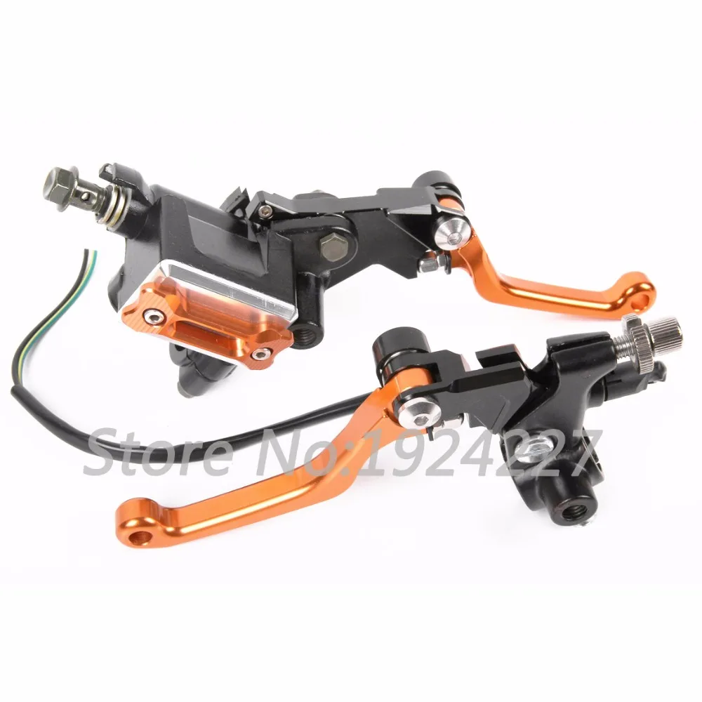 Universal For KTM 150 125 200 300 65 XC XC-W EXC 85 105 SX CNC Motocross Off Road Clutch Brake Master Cylinder Reservoir Levers |