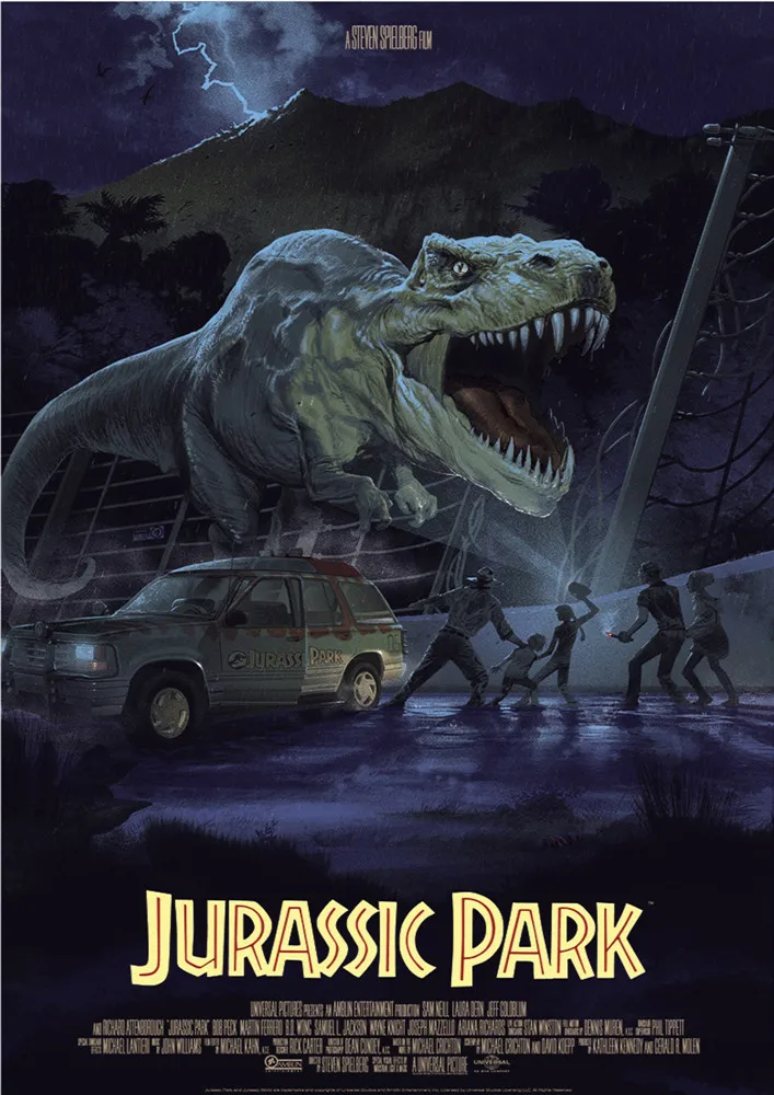 

Jurassic Park Posters White Coated Paper Prints Modern Style Wall Stickers Home Decoration Home Art Brand