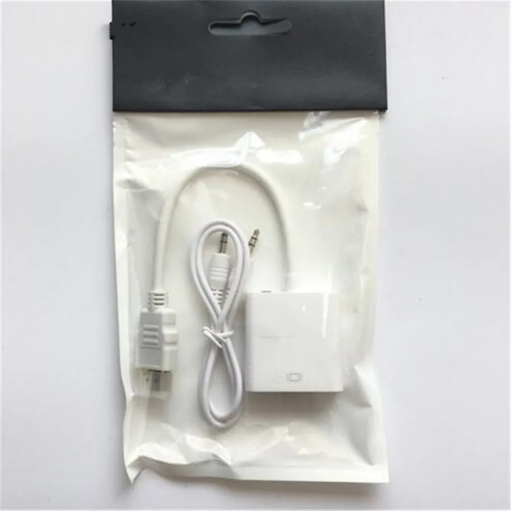 HDMI в VGA адаптер цифро-аналоговые аудио и видео конвертер «Папа-мама» адаптер для ПК ноутбук поддержка 1080P HDTV