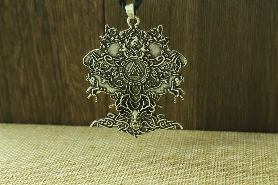 Lanseis 1 шт., мужское ожерелье Викинга, Кельт, олень, Кельт, лошадь, кельтре жизни, кулон, норвежский Валькнут, языческий амулет, кулон